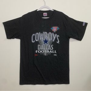 Vintage 90s NFL Football Dallas Cowboys 75th Anniversary Tee Men’s XL Striped T